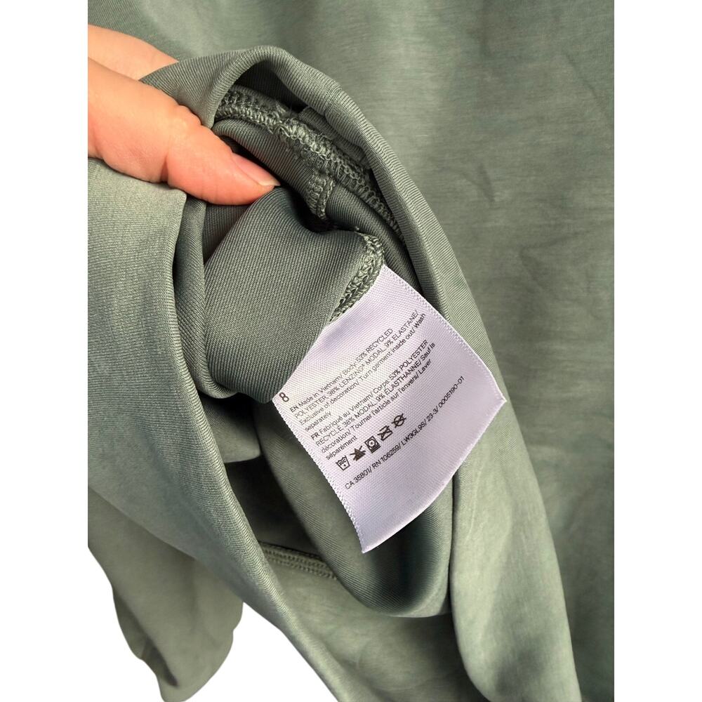 Lululemon Softstreme Perfectly Oversized Cropped Crew, CRATER BLUE Green 8 - Picture 5 of 5